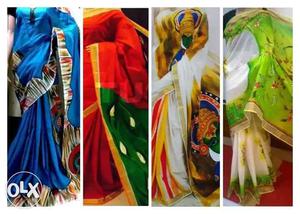 Women's Four Sari Dresses