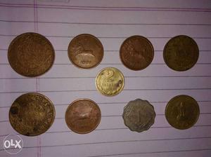  years old indian copper coins at a very