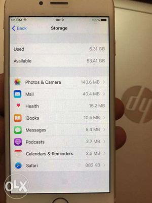 Iphone 6 64 GB Gold under warranty