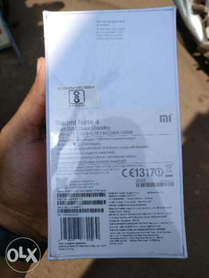 Redmi Note 4 sealedpack 4gb ram