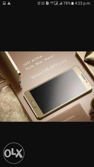 Samsung alpha 4G LET good quality New pho5 Golden