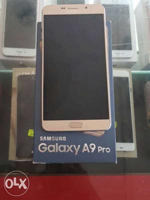 Samsung galaxy a9pro gold colour 4months used