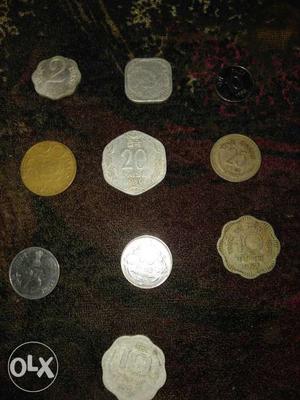 10 Indian Coins