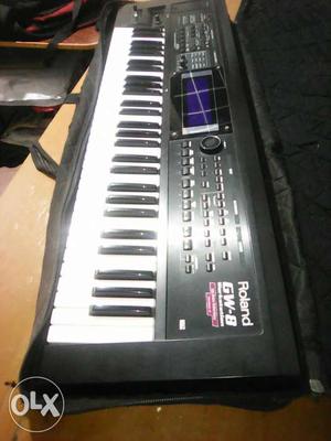 Black Roland Electronic Keyboard