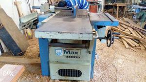 Gray And Blue Table Saw