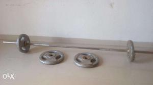 Gym equipment weight plates with Metal Rod and lock
