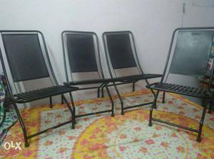 Iron Black Foldable Chair with good condition