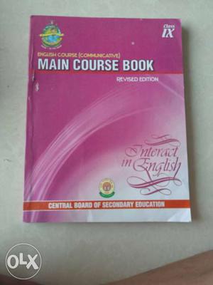 Main Course Book (new) and other used 9 the STD cbsc books