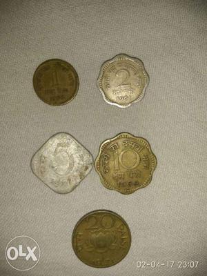 Old coins of  denomination. Price is