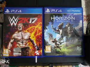 PS4 WW2K17, Horizon Zero Dawn, Metal Gear Solid V:The