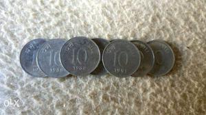 Round Nickel 10 Coin Collections