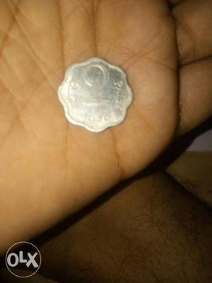 Scalloped 2 Silver Coin