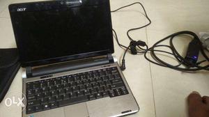 Silver And Black Acer Laptop