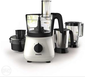 Silver And Black Philips Food Processor