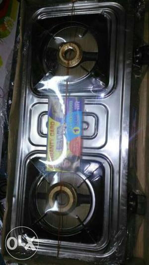 Stainless Steel Double Burner Gas Stove