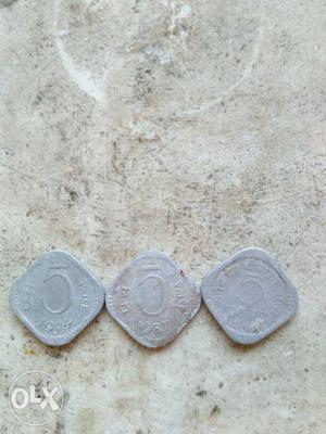 Three 5 Indian Paise