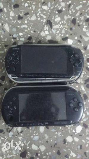 Two Black Sony PSP