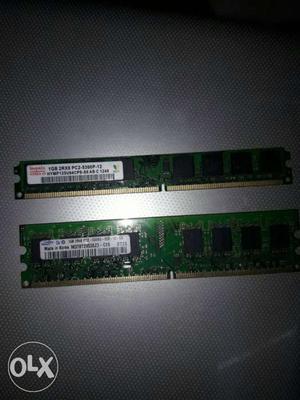 Two DDR2 RAM OF TWO GB in good condition those