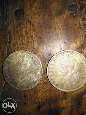 Two Round Bronze Coins.r  year.