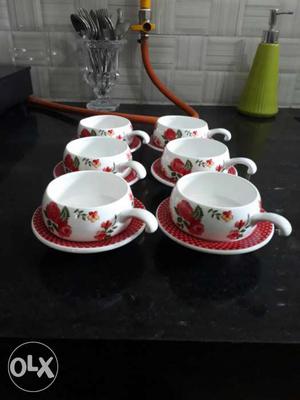 12 pcs cup and saucer set used only once