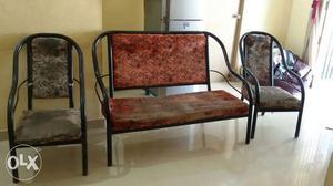 5 year old piped sofa set...usable condition...3+2 set