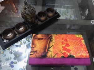 Buddha Print Clutch/Wallet