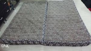 Cotton mattress 3x6.5 ft two pieces