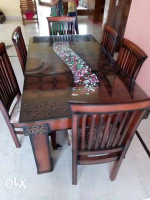 Dinning table with six chairs (brand new)