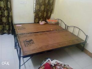 Folding double bed two