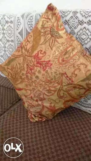 Good condition  inches size unused silk cushion covers