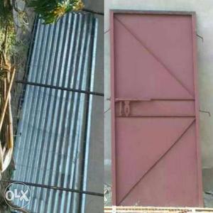 Iron door and 6 Tin Sheet Chadar for storage