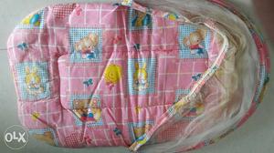 Mosquito net with cushion for baby