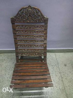 Sheeham Wood chair with carving. 4 pieces rupees.
