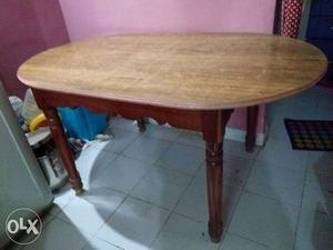 Teak wood dinning table without chairs- 6 seater