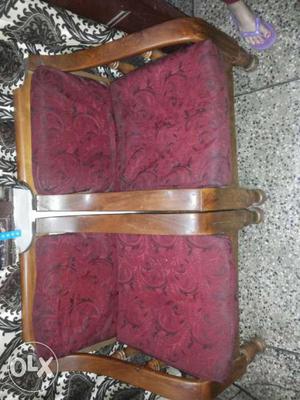 Teek wood sofa set five seater