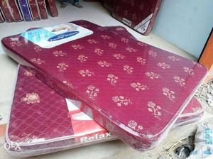 Two Red-brown Floral Mattress