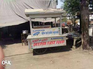 White Deepak Fast Food Kiosk