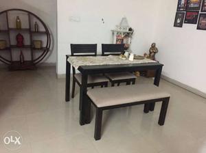 Wooden Dining Set 4 Seater
