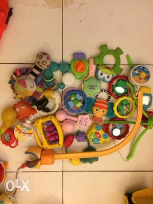 Baby rattles and toys in good condition,