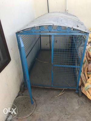 Blue Steel Dog Crate