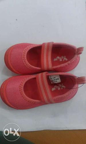 Brand New Baby Kids Shoes Pink Colour 1 To 2-1/2 Yrs Age