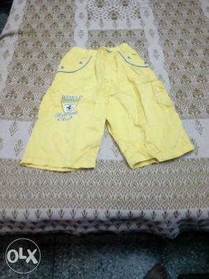 Brand New Yellow Shorts for kids