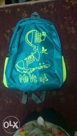 Green And Neon-green Backpack