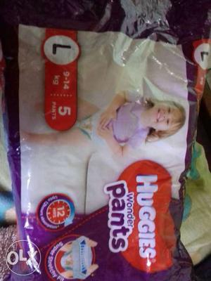 Huggies large diaperd pack 10 packet available