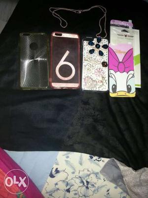 I phone 6 plus 3 cases and sticker skin of daisy duck in one