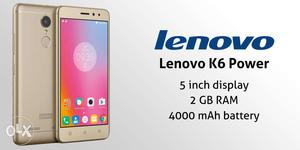 Lenovo K6 Power - Brand New in Sealed Pack Credit/Debit Card