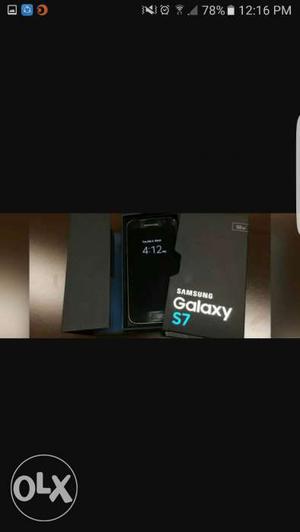 Samsung galaxy s7 box piece black colour 32 gb