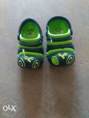 Toddler's Green-and-blue Flip Flop
