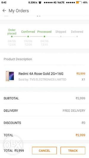 You can buy redmi 4A rose gold in first sale with