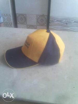 Black And Yellow Cap